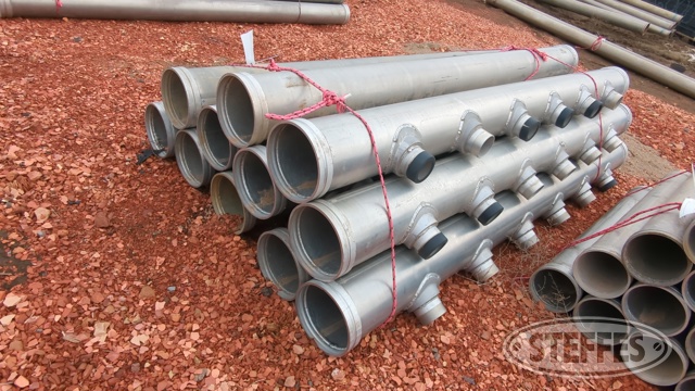 10"x10' aluminum pipe w/ risers